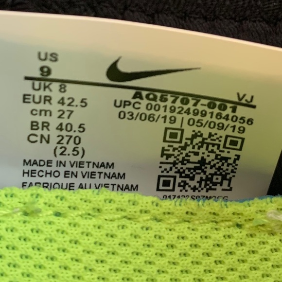 NEW Men’s Nike Free RN Flyknit 3.0 Black Sz- 9, 11 - Picture 9 of 9